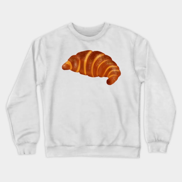 Croissant Crewneck Sweatshirt by EmeraldWasp